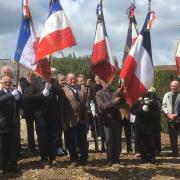 The flag bearers present for the event