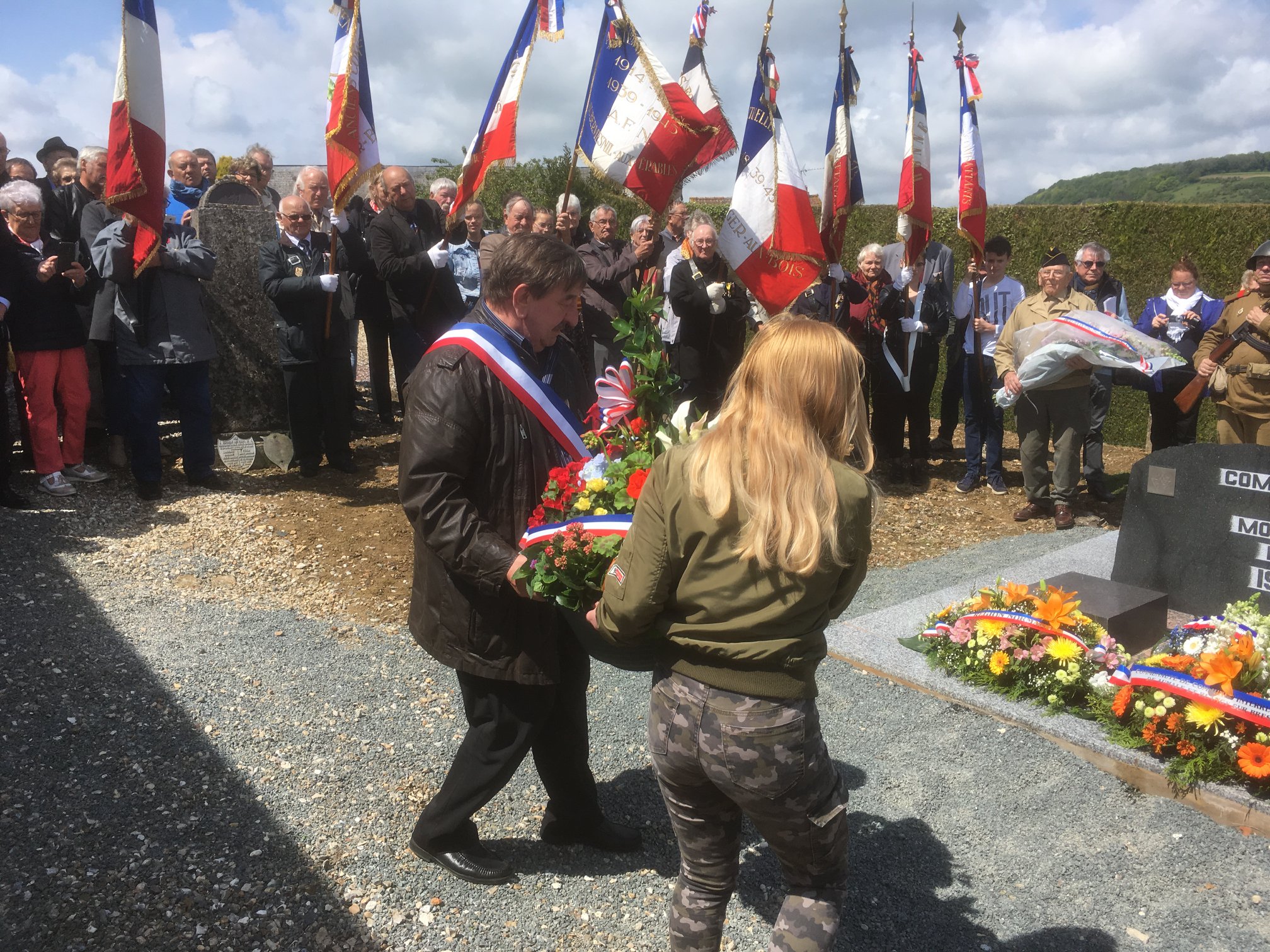Wreath laying